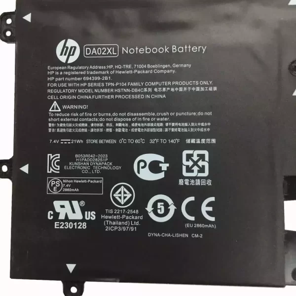 Laptop akku für HP TPN-P104 – Bild 3