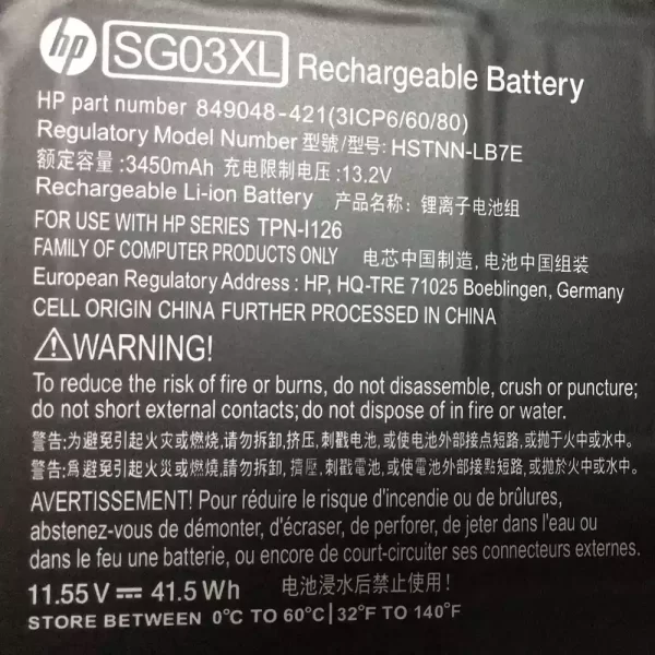 Laptop akku für HP SG03XL – Bild 3
