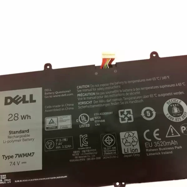 Laptop akku für DELL Venue 11 Pro Keyboard – Bild 3