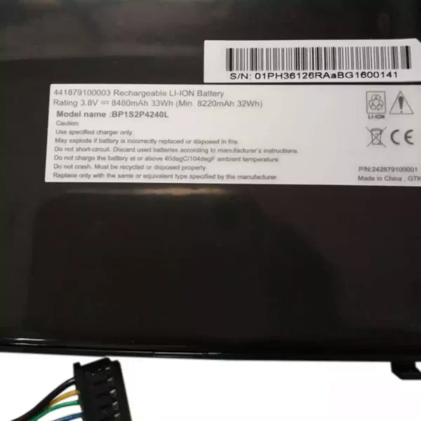 Laptop akku für Getac BP1S2P4240L,441879100003 – Bild 2