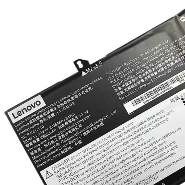Laptop akku für LENOVO L17C4PB2,L17M4PB2 – Bild 3