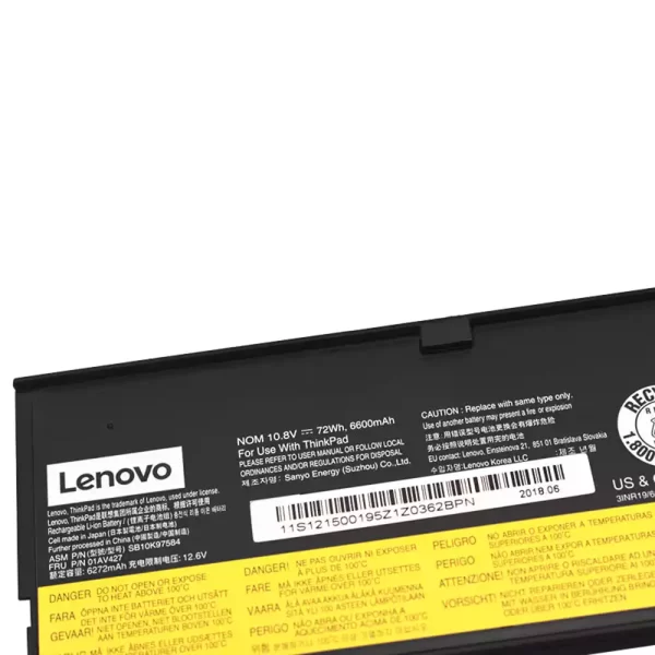 Laptop akku für LENOVO SB10K97584 – Bild 3