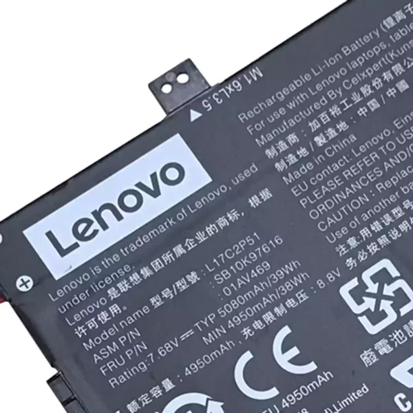 Laptop akku für LENOVO L17C2P51,L17S2P51 – Bild 3