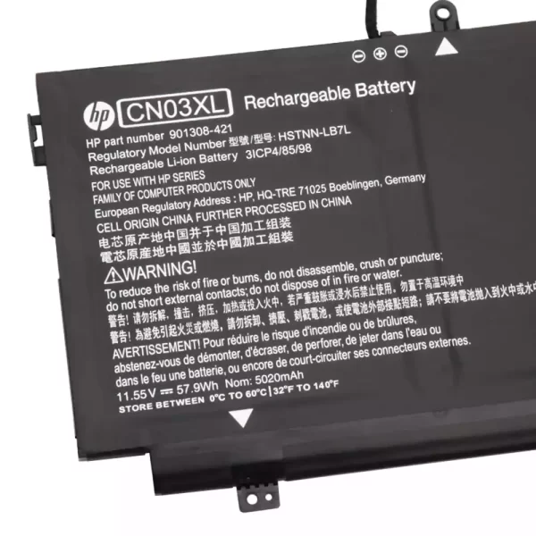 Laptop akku für HP CN03XL – Bild 3
