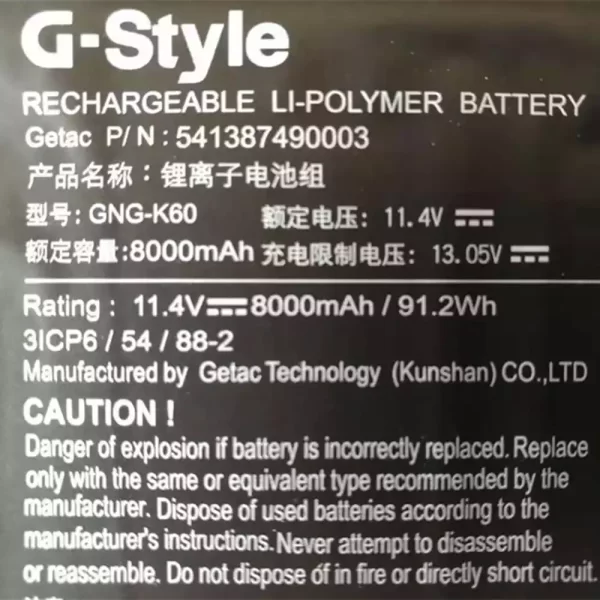 Laptop akku für Gigabyte GNG-K60,541387490003 – Bild 3