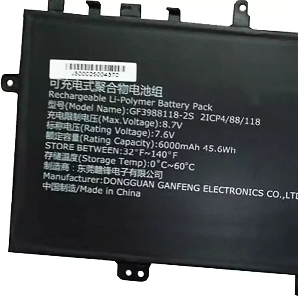 Laptop akku für GF3988118-2S – Bild 2