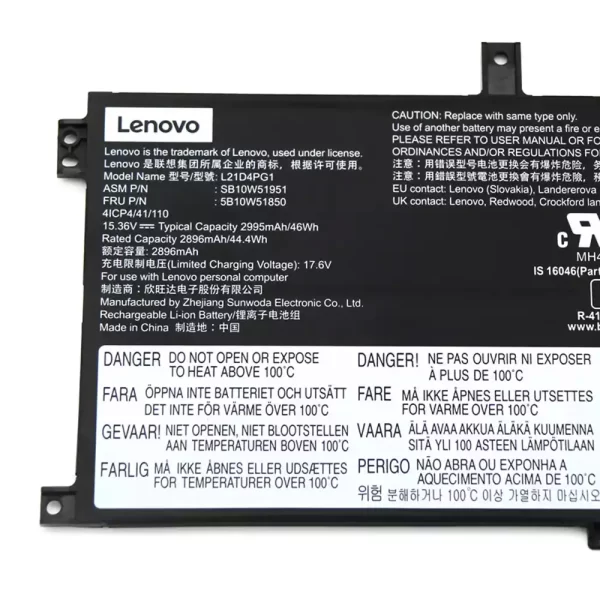 Laptop akku für LENOVO L21C4PG1 L21D4PG1 L21L4PG1 – Bild 3