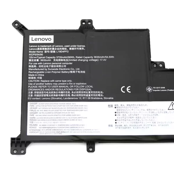 Laptop akku für LENOVO L19D4PF2 L19L4PF2 5B10W89846 SB10W89847 – Bild 3