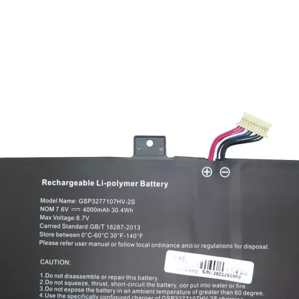 Laptop akku für GSP3277107HV-2S – Bild 2