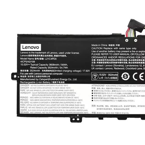 Laptop akku für LENOVO L21B4PD0 L21C4PD0 L21M4PD0 – Bild 3