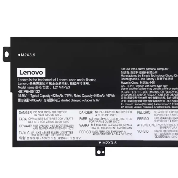 Laptop akku für Lenovo L21M4PE3 L21L4PE3 – Bild 3