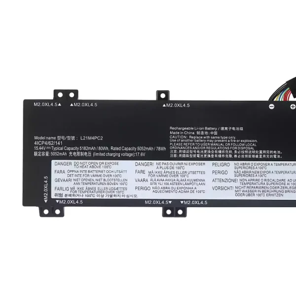 Laptop akku für Lenovo L21B4PC0 L21C4PC1 L21D4PC1 L21M4PC2 L21M4PC3 – Bild 3