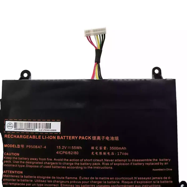 Laptop akku für P950BAT-4 – Bild 3