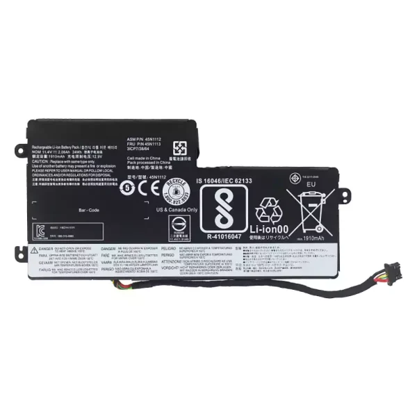 Laptop akku für LENOVO 45N1112 45N1113