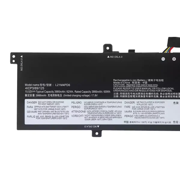 Laptop akku für LENOVO L12M4PD6 – Bild 3