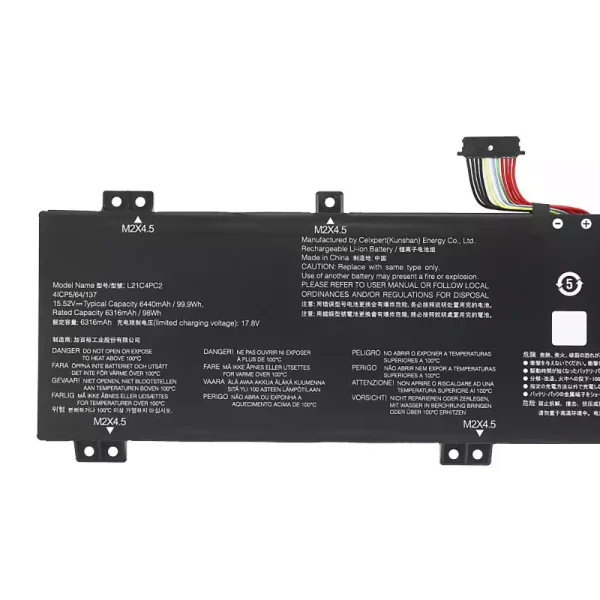 Laptop akku für LENOVO L21C4PC2 L21C4PC3 L21D4PC2 L21M4PC5 L21M4PC6 – Bild 3