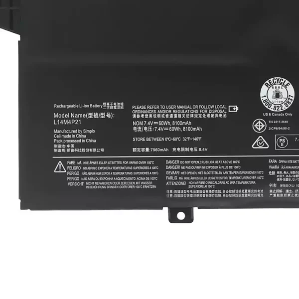 Laptop akku für LENOVO L14M3P22 L14S3P21 – Bild 3