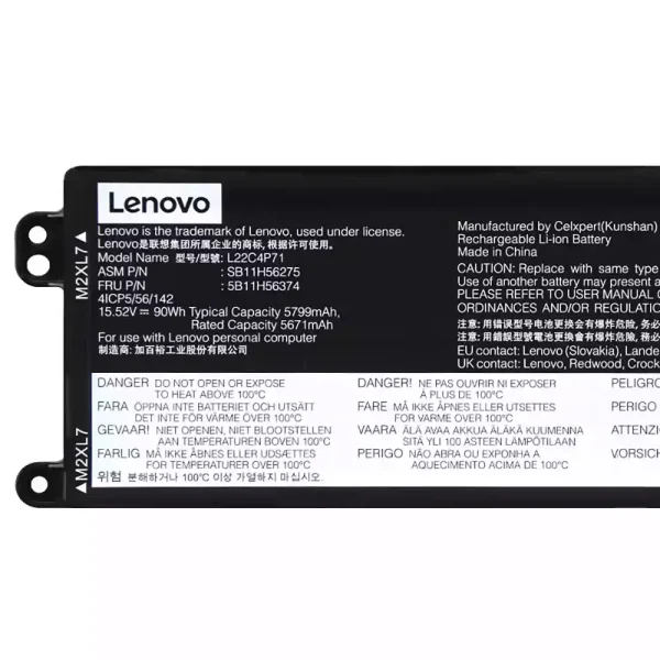 Laptop akku für LENOVO L22C4P71 L22M4P71 – Bild 3