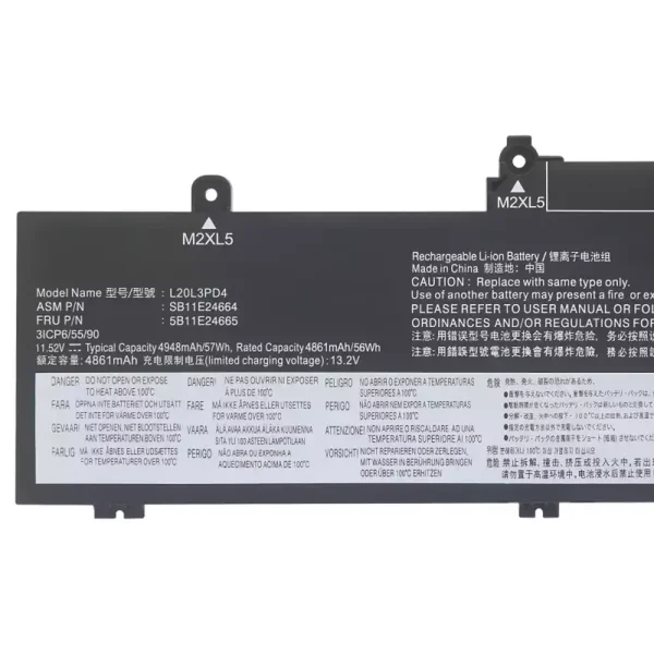 Laptop akku für LENOVO L20M3PD4 L20L3PD4 – Bild 3