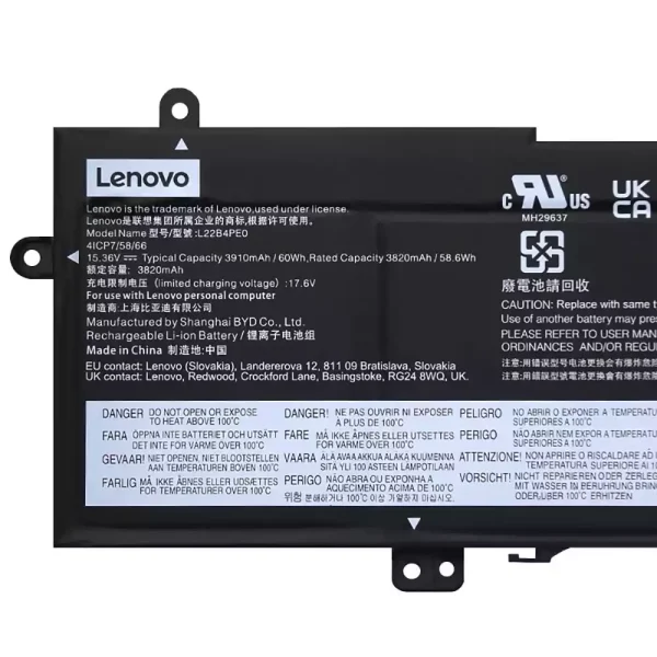 Laptop akku für LENOVO L22B4PE0 L22C4PE0 L22D4PE0 L22M4PE0 – Bild 3