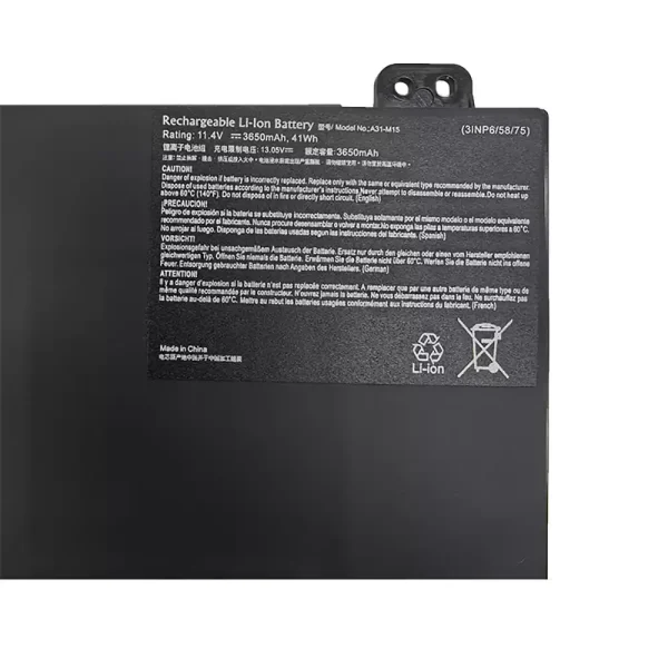 Laptop akku für A31-M15 – Bild 3