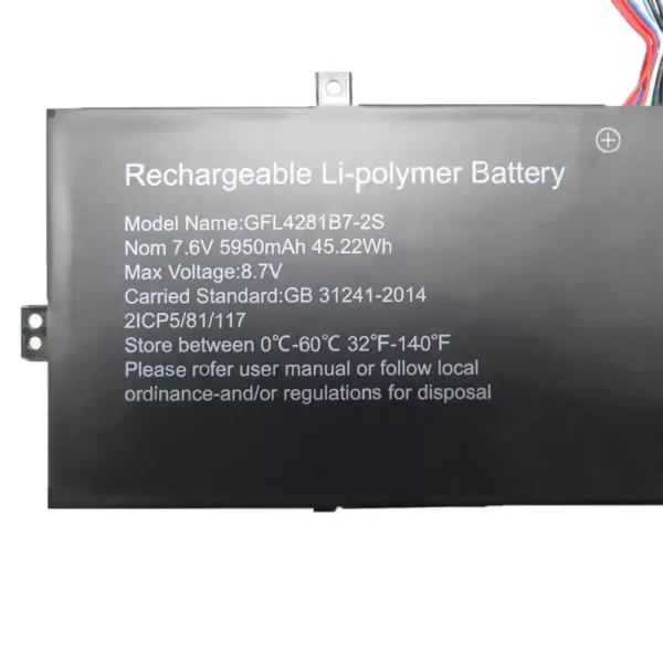 Laptop akku für GFL4281B7-2S – Bild 2