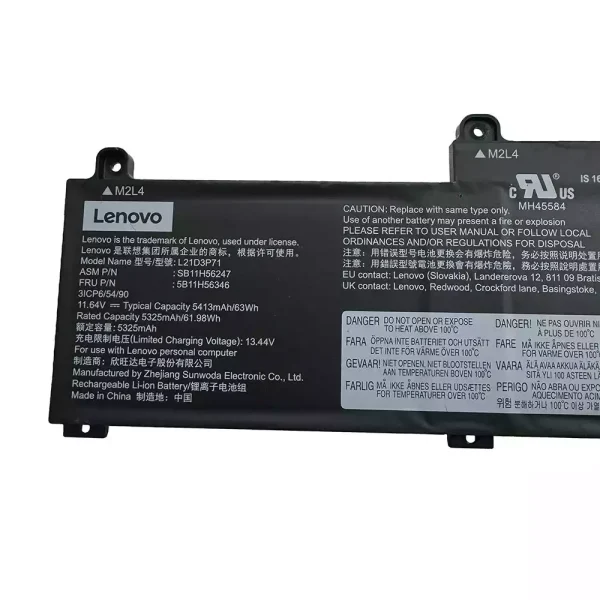 Laptop akku für Lenovo L21D3P71 SB11H56247 5B11H56346 – Bild 3