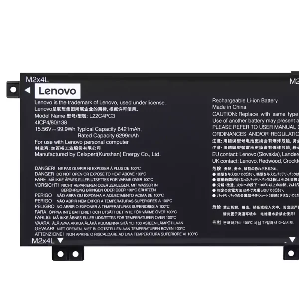 Laptop akku für LENOVO L22C4PC3 L22D4PC3 L22M4PC3 – Bild 3