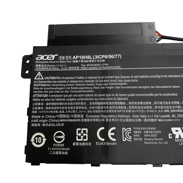 Laptop akku für ACER AP18H18L – Bild 2