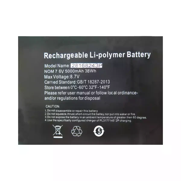 Laptop akku für 28168243P – Bild 2