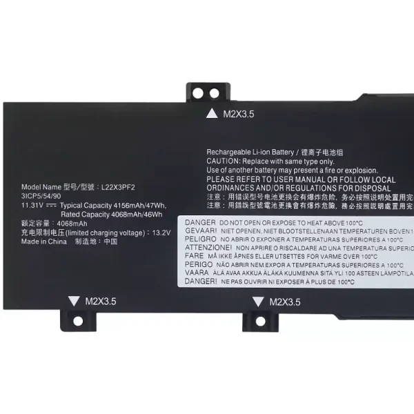 Laptop akku für LENOVO L22X3PF2 L22L3PF2 L22M3PF2 L22D3PF2 L22C3PF2 – Bild 3