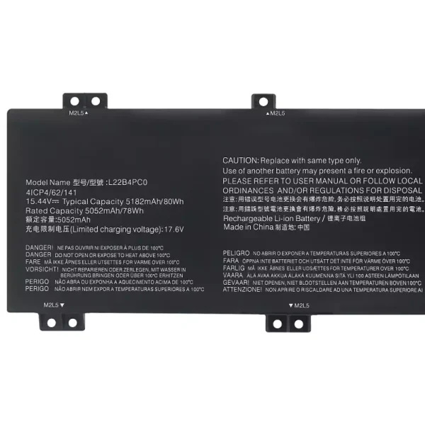 Laptop akku für LENOVO L22B4PC0 L22M4PC0 L22D4PC0 L22C4PC0 L22X4PC0 – Bild 3