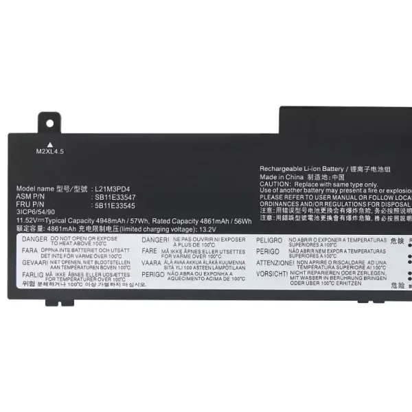 Laptop akku für LENOVO L21M3PD4 – Bild 3