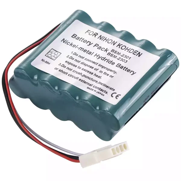 Akku für Nihon Kohden BSM-2300 BSM-2300A,BSM-2300K,BSM-2301,BSM-2301A,BSM-2301C,BSM-2301K,BSM-2303,BSM-2303C,BSM-2303K,BSM-2304,BSM-2304A – Bild 2