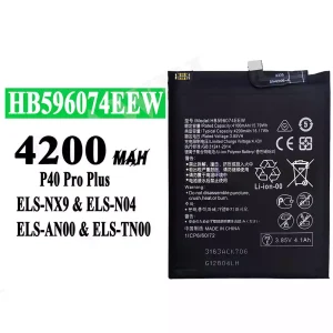 Akku HB596074EEW für HUAWEI P40 Pro Plus