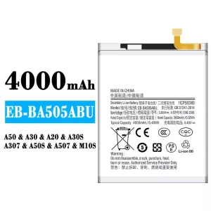 Akku EB-BA505ABU für Samsung A50/A30/A20/M10S/M107/A30S/A307/A50S/A507