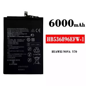 Akku HB536896EFW-1 für HUAWEI NOVA Y70