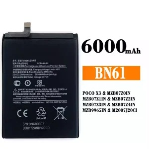 Akku BN61 für Xiaomi POCO X3