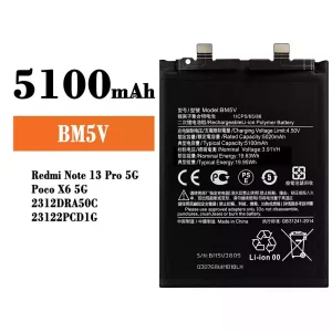 Akku BM5V für Xiaomi Redmi Note 13 Pro 5G / Poco X6 5G