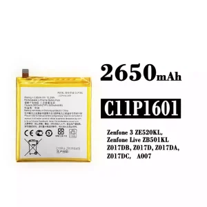 Akku C11P1601 für Asus Zenfone 3 / Zenfone Live