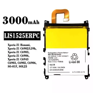 Akku LIS1525ERPC für Sony Xperia Z1 Honami, Xperia Z1 C6902 C6903 C6906 C6943 SO-01F SOL23