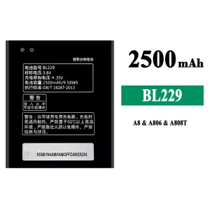 Akku BL229 für Lenovo A8/A806/A808T