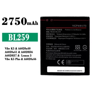Akku BL259 für Lenovo Vibe K5 / Lemon 3 / Vibe K5 Plus