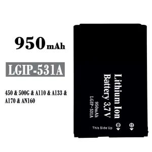 Akku LGIP-531A für LG 450/500G/A110/A133/A170/AN160