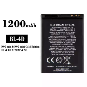 Akku BL-4D für Nokia N97 mini/E5/E7/702T/N8