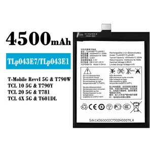 Akku TLP043E7/TLP043E1 für Alcatel T-Mobile RevvI 5G/TCL 10 5G/TCL 20 5G/TCL 4X 5G