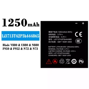 Akku Li3713T42P3h444865 für ZTE Blade V880/U880/N880/F950/F952/N72/N73