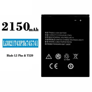 Akku Li3821T43P3h745741 für ZTE Blade L5 Plus