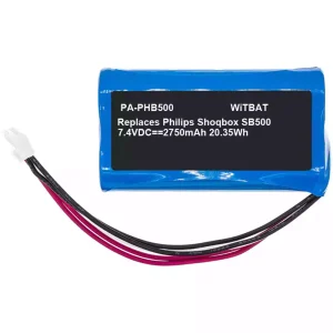Akku für Lautsprecher Philips ShoqBox SB500