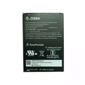 Akku für ZEBRA BT-000455 BTRY-ET4X-8IN1-IN